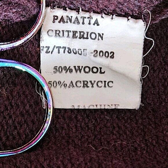 Marlboro Classics Sweater Mens XXL Burgundy LS 1/4 Zip Mock Neck VTG Wool Blend - Picture 15 of 16